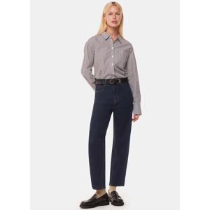 Whistles Dark Denim Stretch Barrel Leg Jean